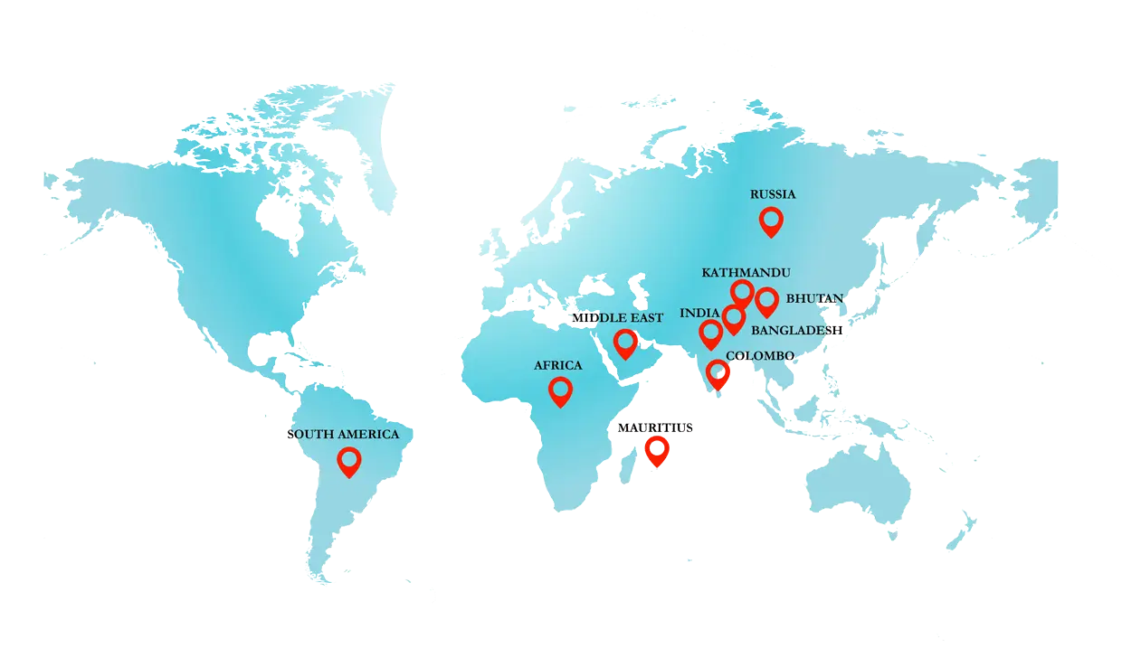 World-Map of Jaypee India Limited